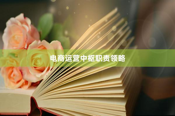 电商运营中枢职责领略